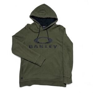Oakley Vintage Y2k Army Green Olive Drab Hoodie Sweatshirt Small